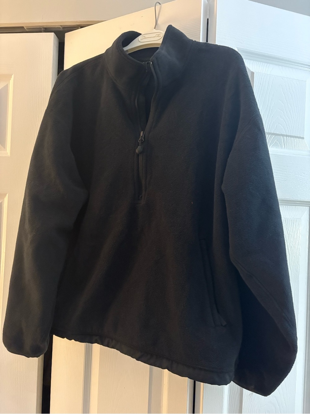 TNA Women's Quarter-Zip Fleece Pullover - Black